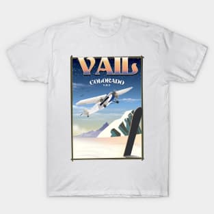 Vail Colorado vintage travel poster T-Shirt